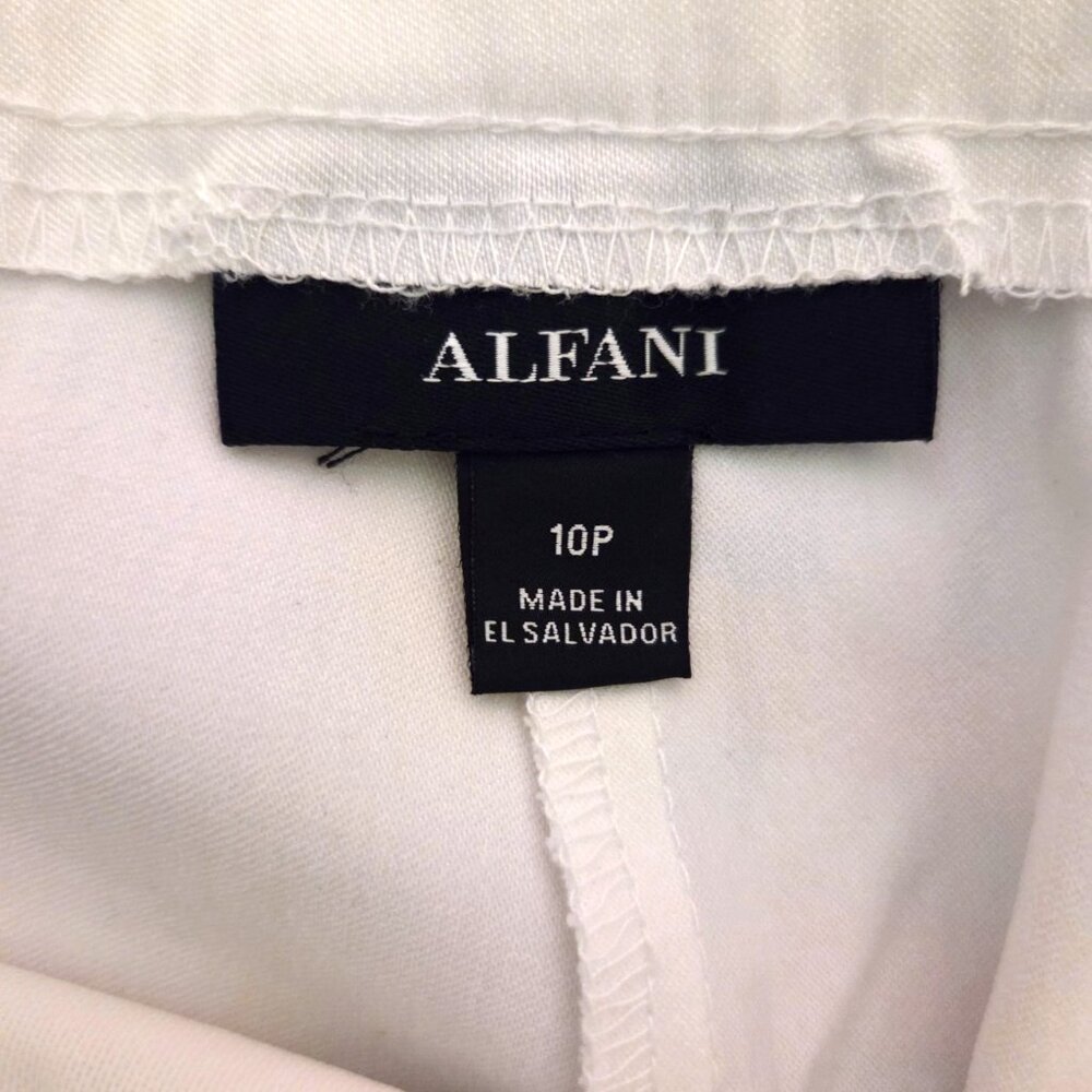 NWT Alfani Bright White Tummy Control Pull-On Skinny Pants 10P - Picture 4 of 9